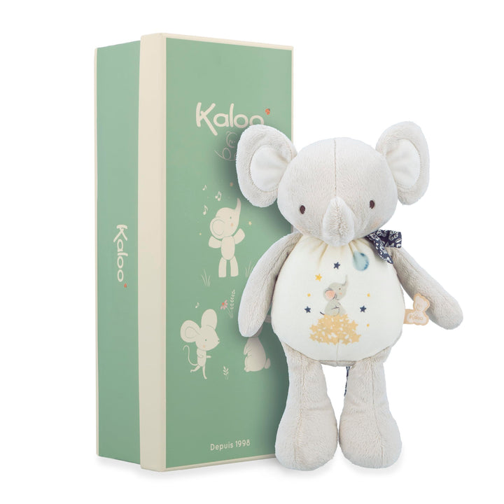 KALOO - Plüschtier mit Elefant - Schmusetuch zur Geburt mit Sound Elefant - Mit integriertem Glöckch