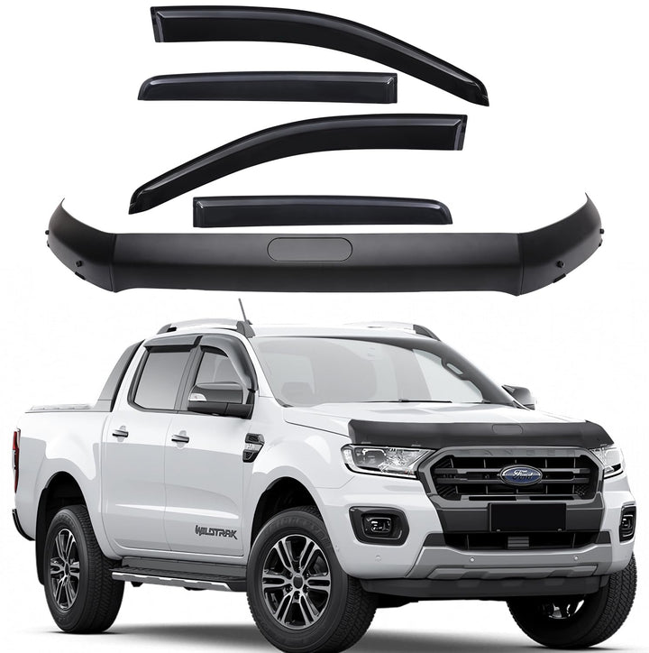 Windabweiser Motorhaube Deflektor Insekten und Steinschlagschutz für Ford Ranger 2015-2022 T7 T8 Wil