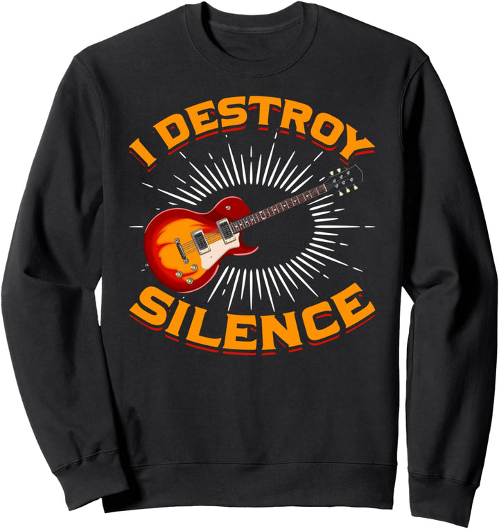Gitarrenspieler Rock Musiker Gitarrist Lustiges Gitarre Sweatshirt