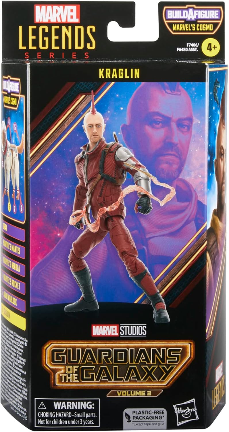 Marvel Legends Series Kraglin, 15 cm grosse Action-Figur zu Guardians of The Galaxy Vol. 3