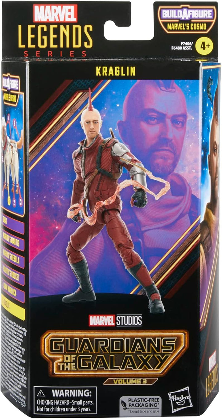 Marvel Legends Series Kraglin, 15 cm grosse Action-Figur zu Guardians of The Galaxy Vol. 3