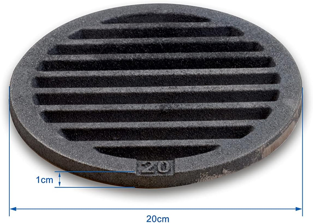 Grillrostprofi - Feuerrost Kohlerost Ascherost Kaminrost, rund Durchmesser 20 cm - das Original aus