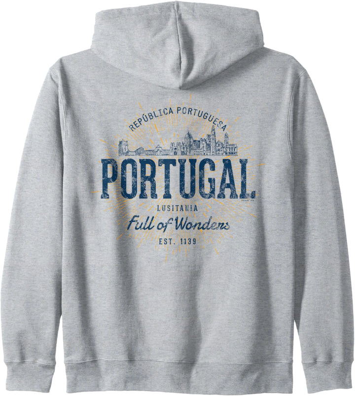 Retro Stil Vintage Portugal Kapuzenjacke