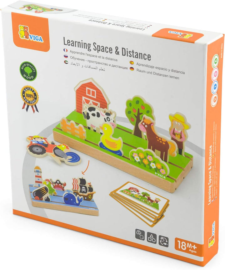 VIGAtoys 50183 Learning Space and Distance, Multi Color