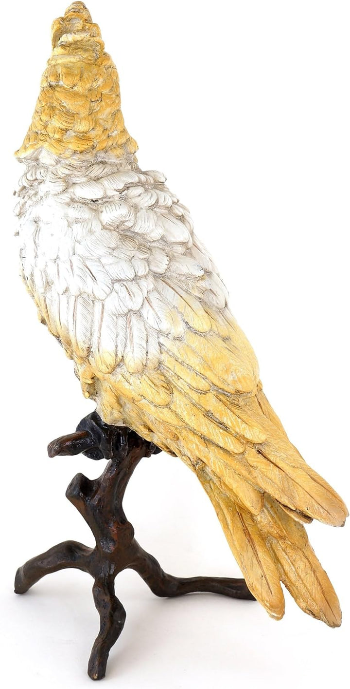 Kunst & Ambiente - Grosser handbemalter Kakadu - Wiener Bronze - Vogelskulptur - authentische Tierfi