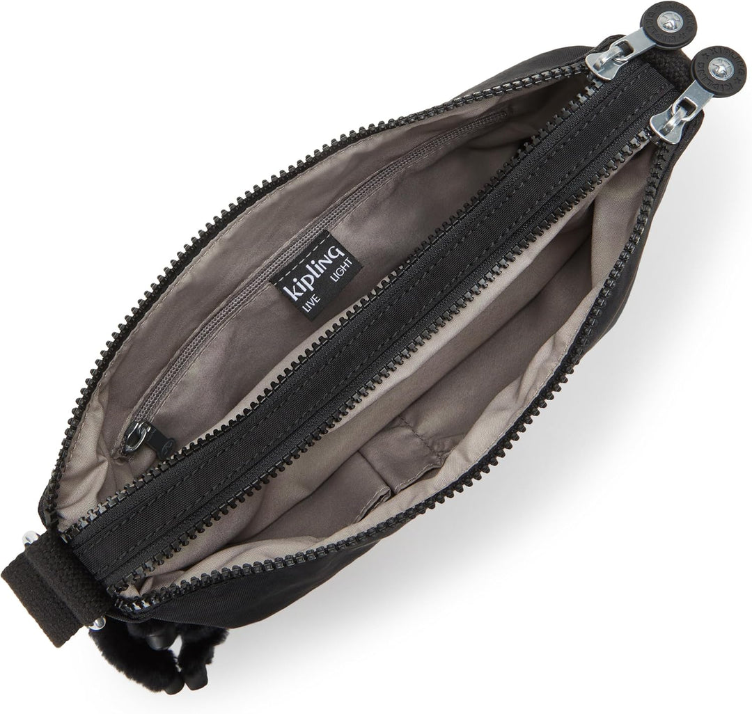 Kipling Damen Alvar Crossbody, Black Noir, Black Noir