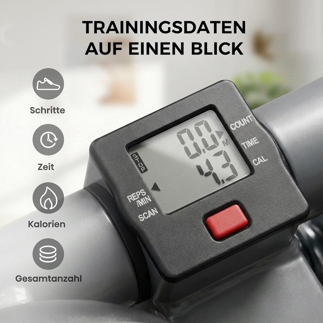 Niceday Mini Stepper für Zuhause | Up-Down Swing Stepper mit Power Ropes | Stepper Hometrainer mit L