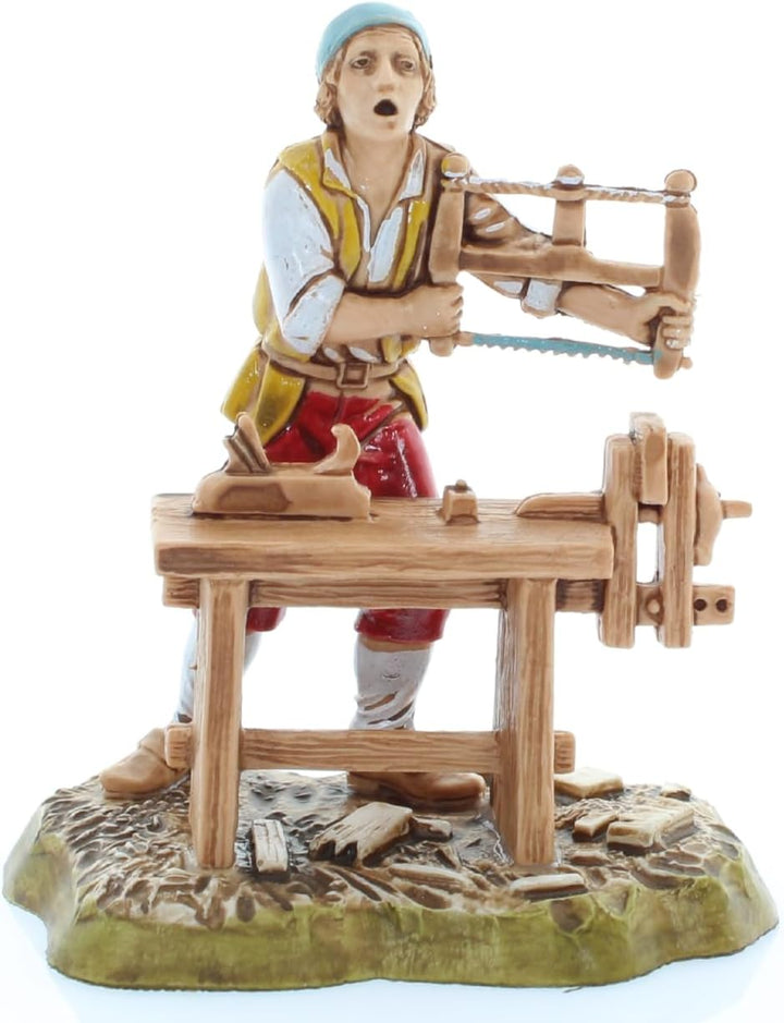 Moranduzzo Set 4 neapolitanische Berufe für Krippe 10 cm Massstab 1:20 - Unzerstörbare Krippenfigure