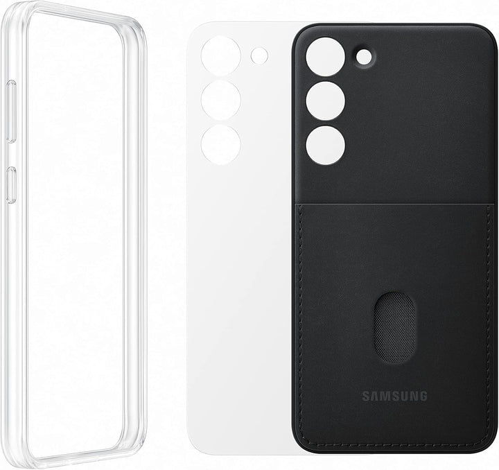 Samsung Frame Smartphone Case EF-MS916 für Galaxy S23+, Handy-Hülle, Durchsichtig, Kratzfest, Rahmen