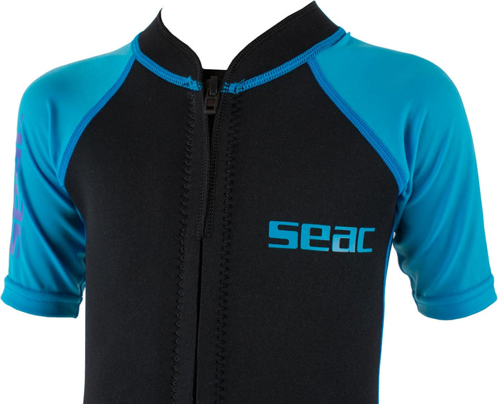 Seac Kinder Dolphin Auchanzug Shorty 1,5 mm Neopren und Lycra geeignet für Schwimmen, Schnorcheln un
