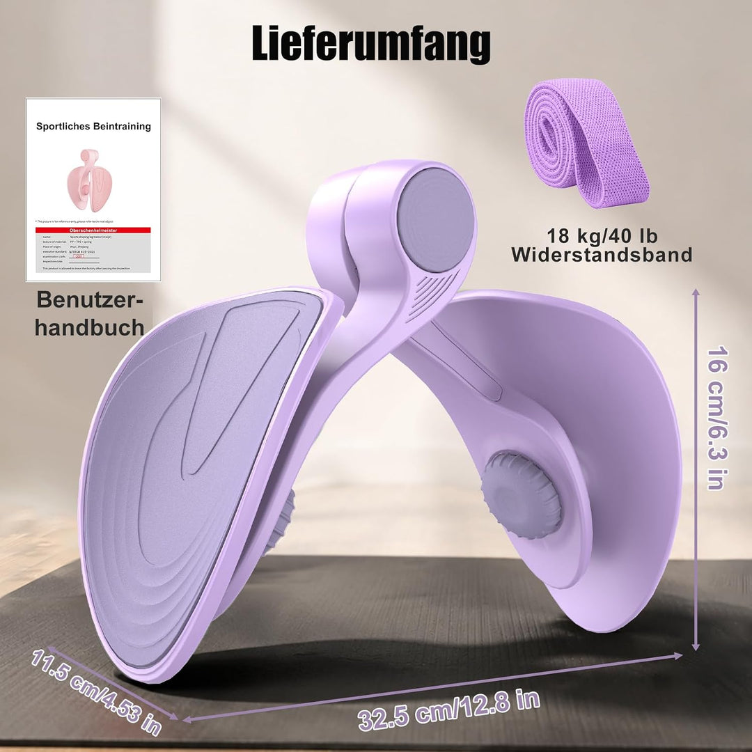 Oberschenkeltrainer 35lb Beckenboden Trainer Damen für Frau Beinpresse Po Trainer für Zuhause MäNner