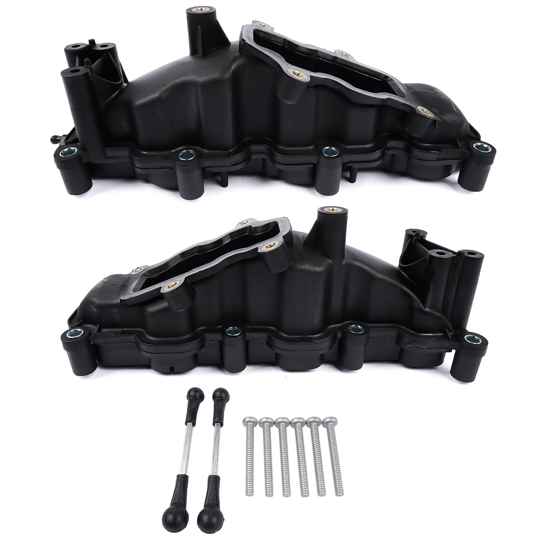 NSGMXT 2x Ansaugbrücke Saugrohr Kompatibel mit A4 A6 Q7 Tou-ar-eg 2.7 3.0 TDI 059129711CK 059129712B