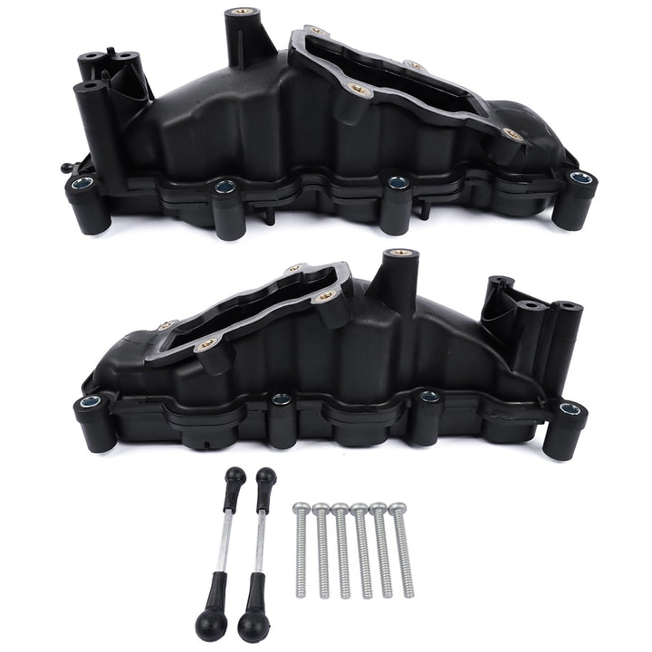 NSGMXT 2x Ansaugbrücke Saugrohr Kompatibel mit A4 A6 Q7 Tou-ar-eg 2.7 3.0 TDI 059129711CK 059129712B