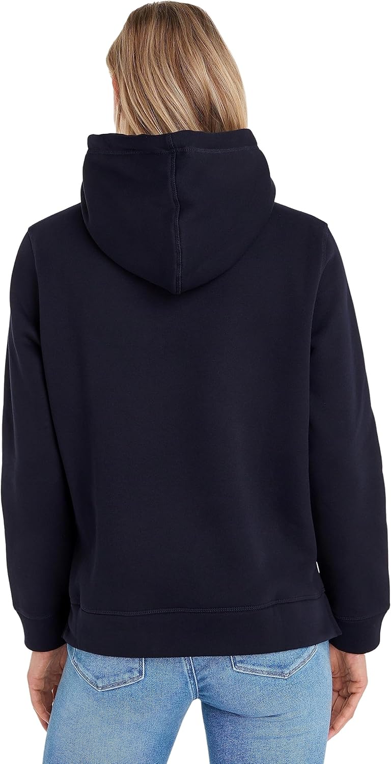 Tommy Hilfiger Damen Pullover-Kapuzenpulli, Blau (Desert Sky)