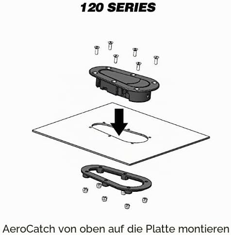 Aerocatch 120-2000 Mount Hood Pins Black