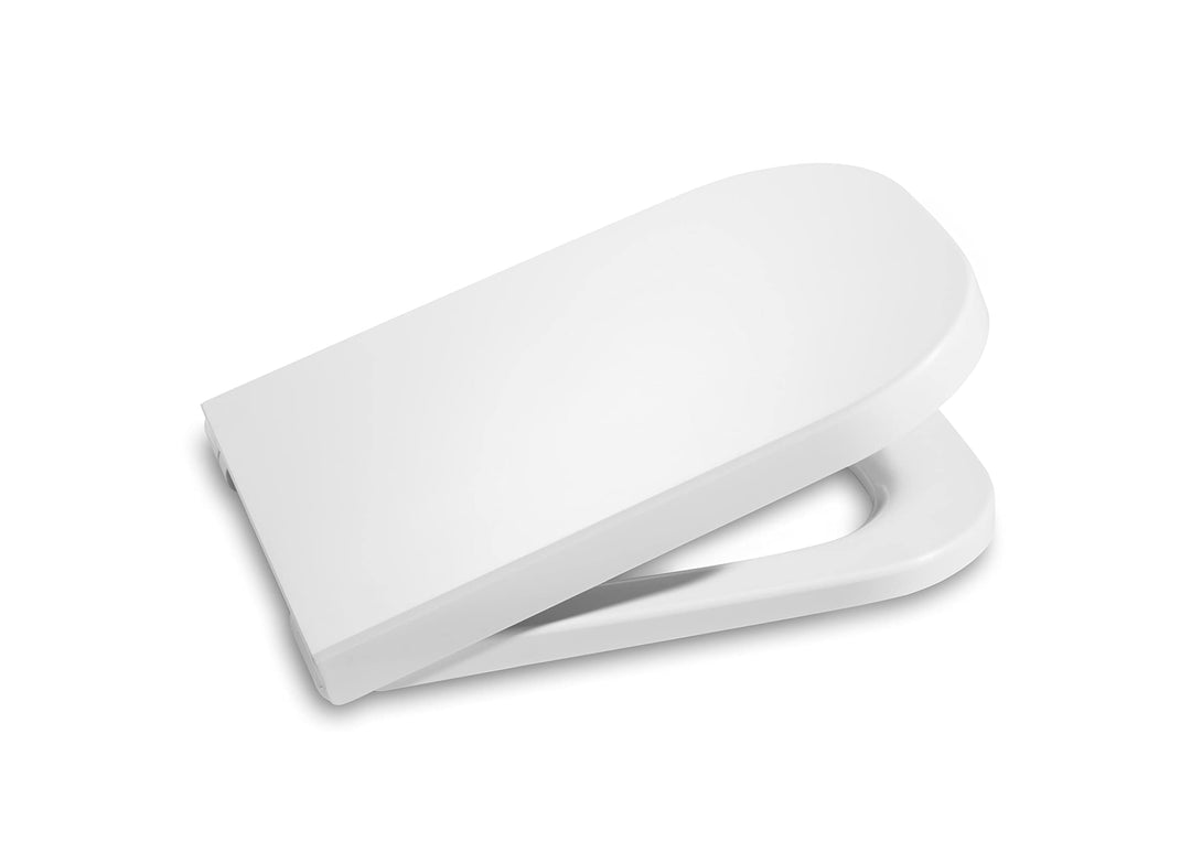 Roca A80147200B Sitz und Deckel Supralit, gedämpft, Kollektion The Gap Square, Weiss, 43 x 35 W