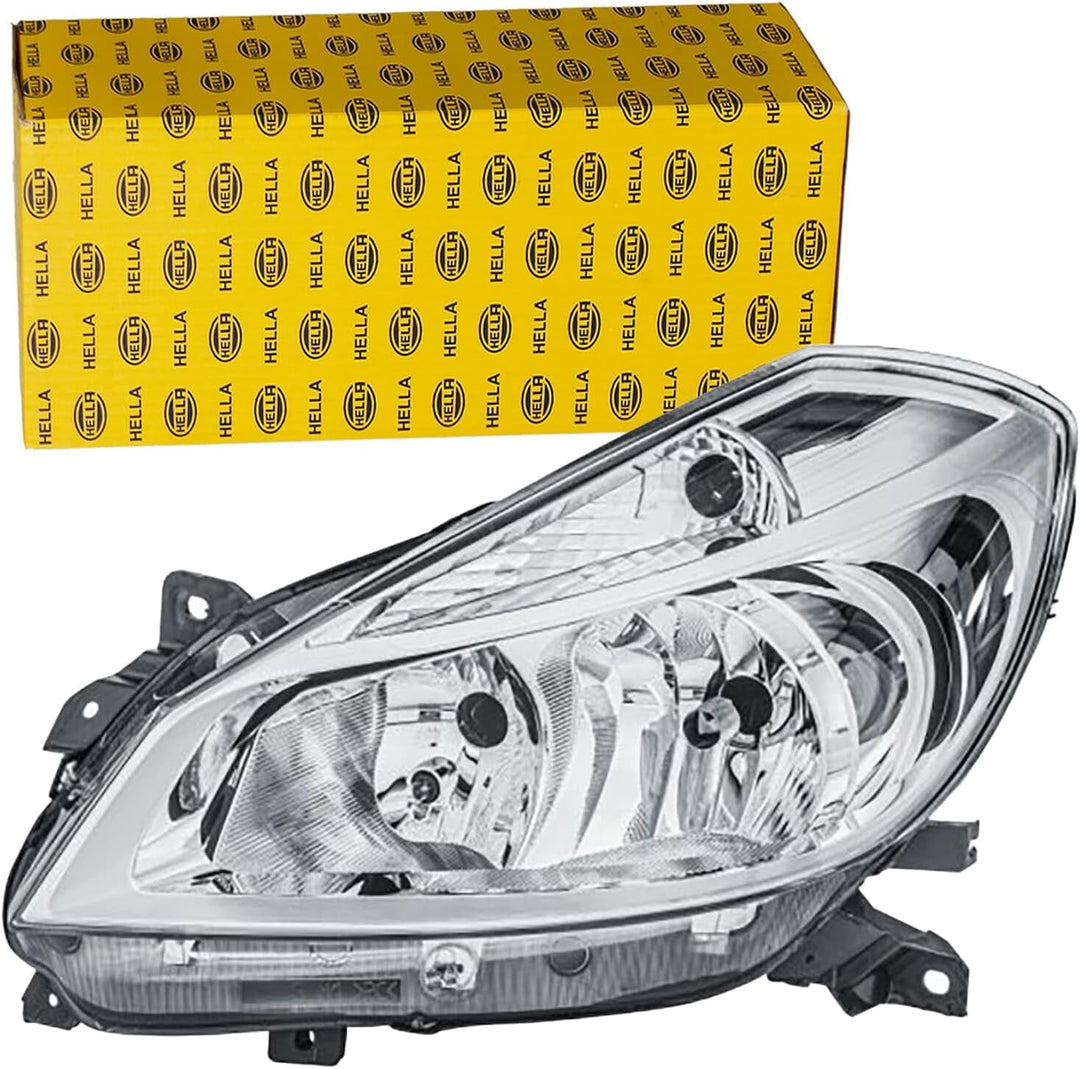 HELLA 1EE 354 536-011 Halogen-Hauptscheinwerfer - links - für u.a. Renault Clio III (Br0/1, Cr0/1) L