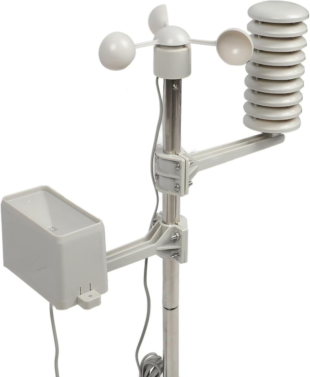 Windbecher, 3 Becher Windmessdetektor, Windgeschwindigkeitssensor-Anemometer mit RJ11-Anschluss, WH2