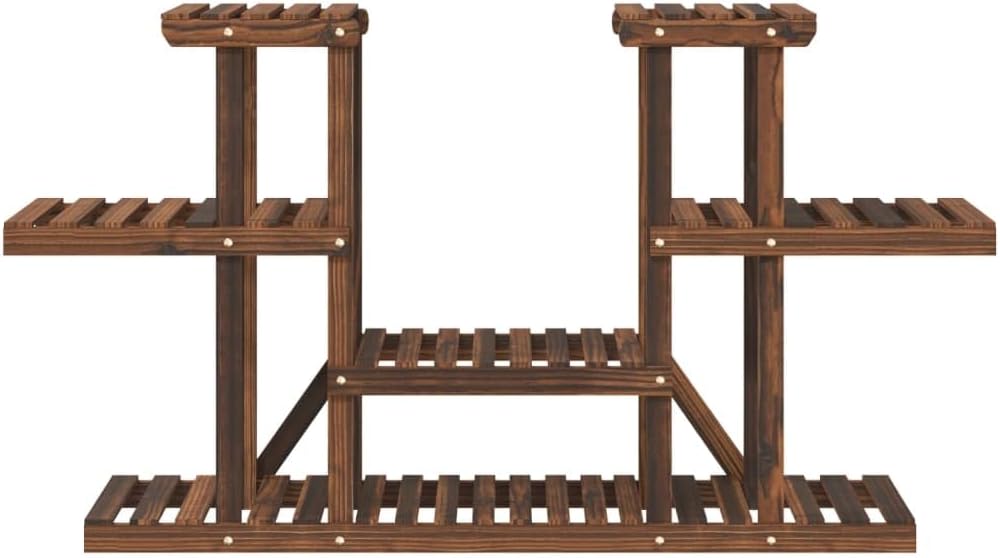 vidaXL Blumenständer, Pflanzenregal Holz, Blumenregal für Wohnzimmer Balkon Terrasse, Pflanzenstände