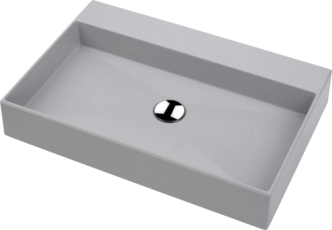 DEANTE CQR_SU6S CORREO Aufsatzwaschbecken, Grau