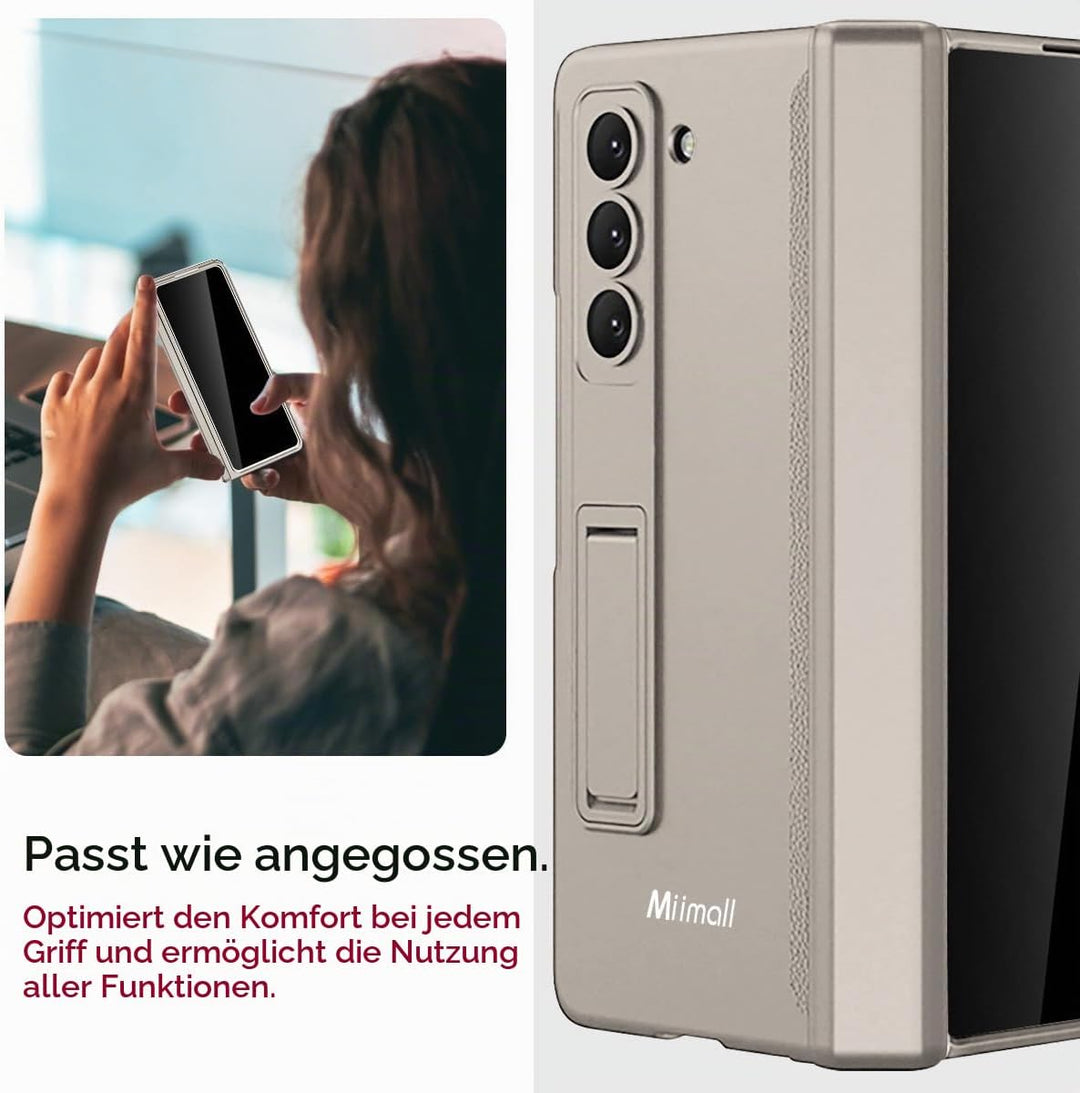 Miimall Kompatibel mit Samsung Galaxy Z Fold 6 Hülle mit Displayschutz Anti-Peeping+Magnetischer Sch