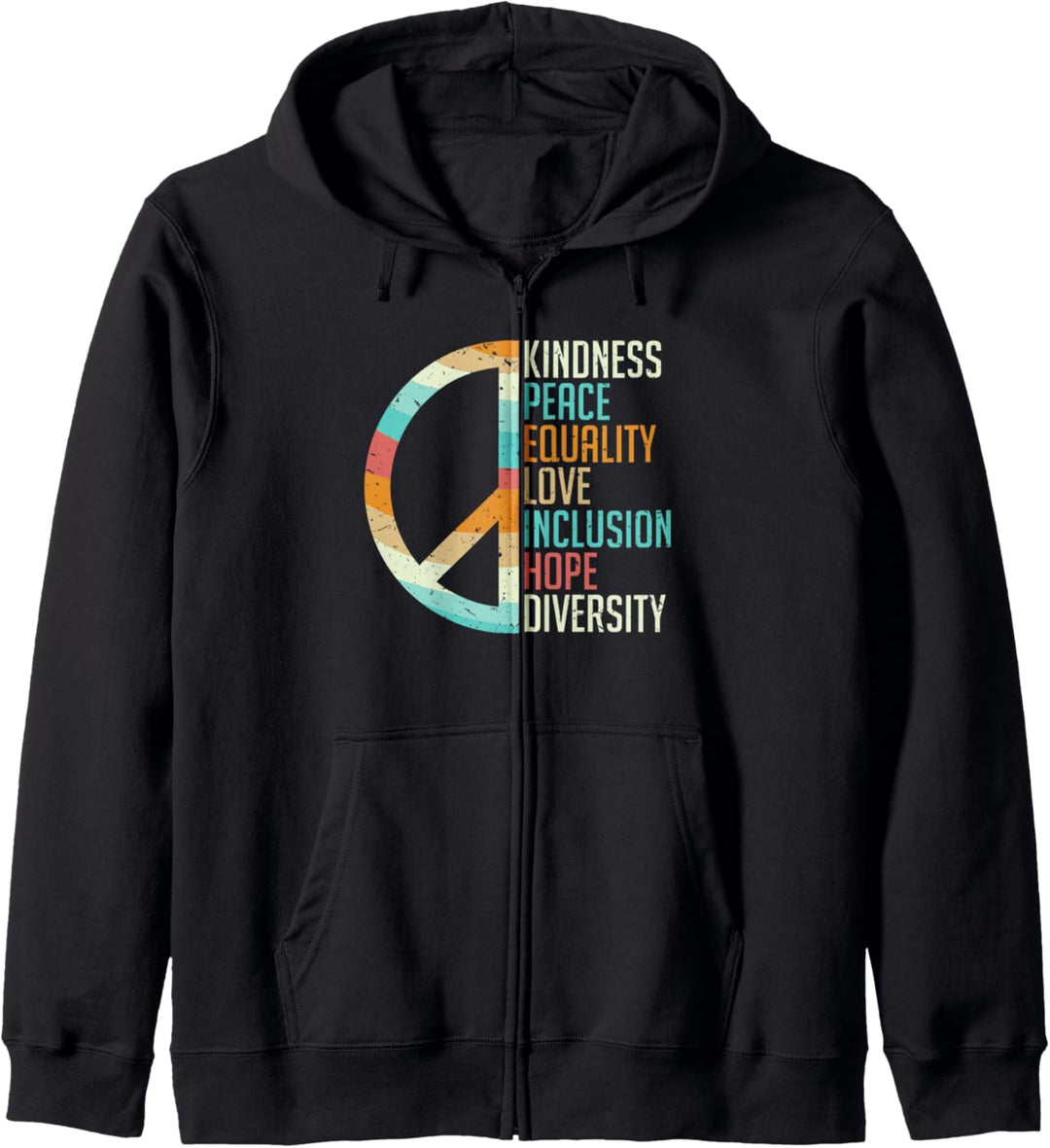 Menschliche Rechte – Kindness Peace Equality Inclusion Diversity Kapuzenjacke