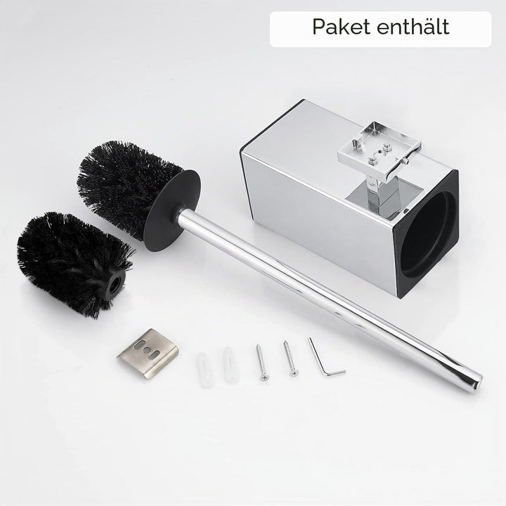 bgl Wandhalterung für WC-Bürste aus 304 Edelstahl, quadratisch Chrome, Chrome