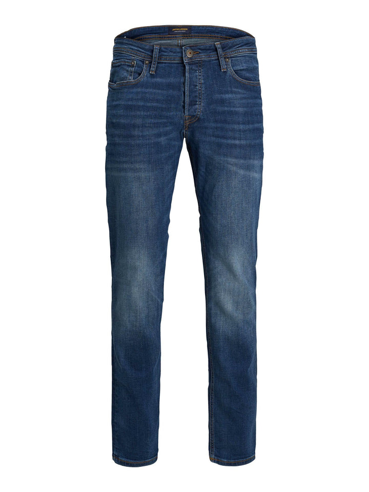 Herren Jack & Jones Jeans Tim Straight Legs Slim Fit Flat Front Tim ORIGINAL, Farben:Dunkelblau-2, G