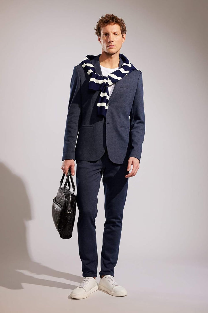 DeFacto Herren Blazer 48 Navy, 48 Navy