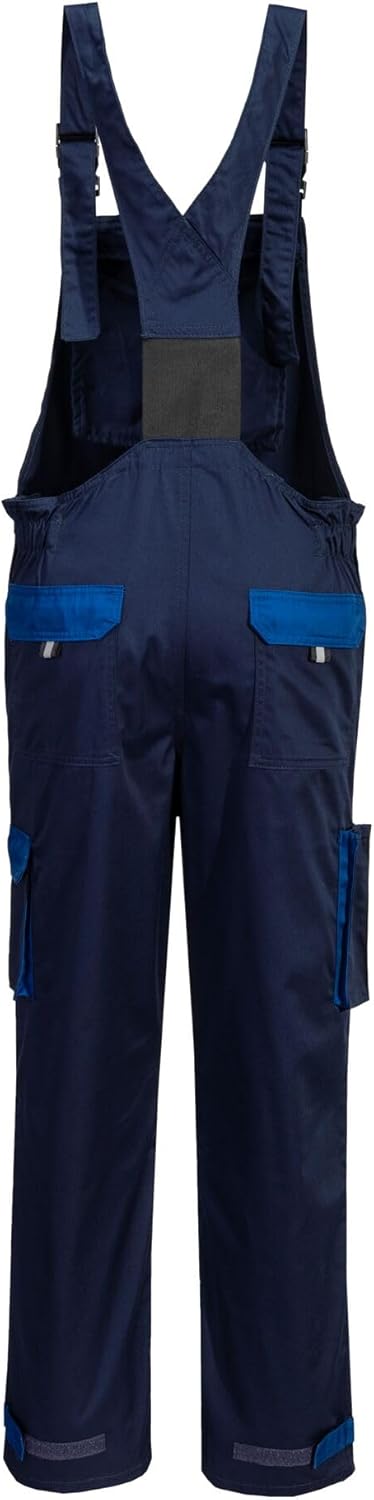 Portwest TX12 Herren Texo Kontrast Latzhose Arbeitslatzhose Marine S, Marine S