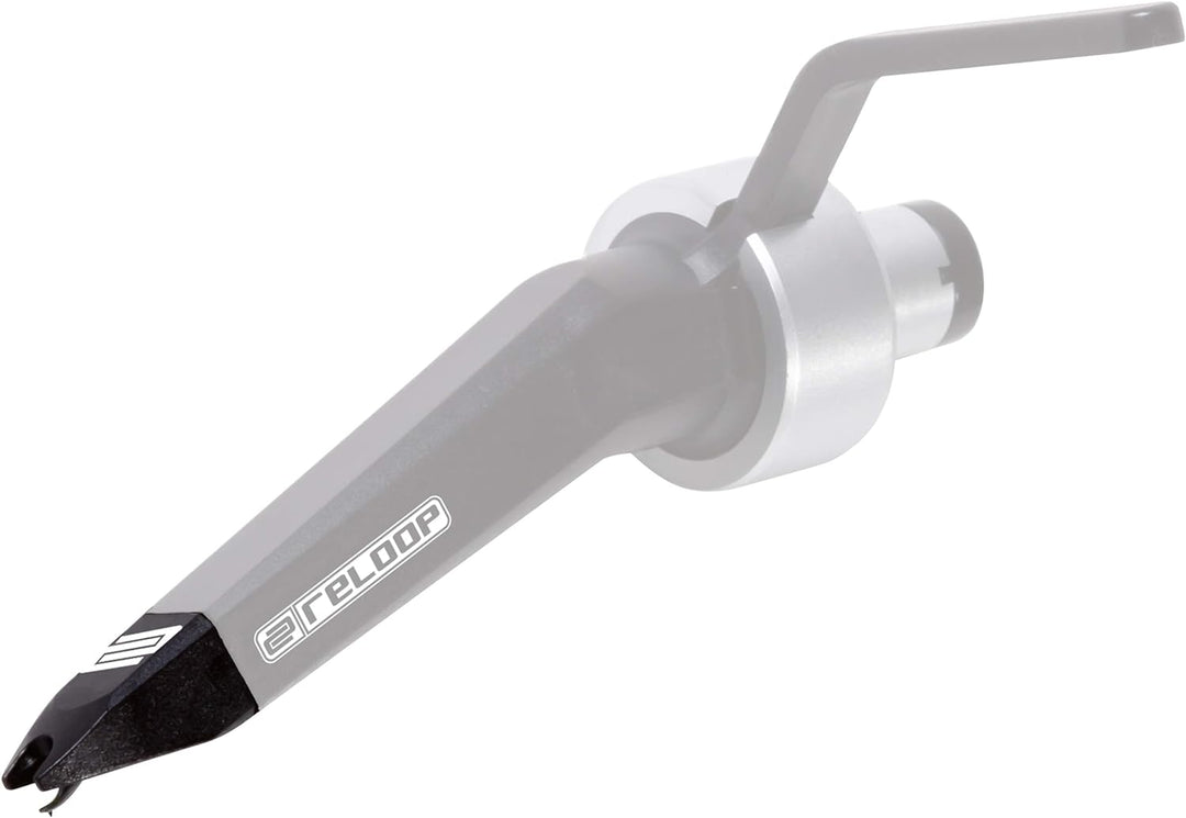Reloop Ersatznadel OM Black - Tonabnehmersystem mit Einer Breiten Nadel, Nadelschliff sphärisch, ger
