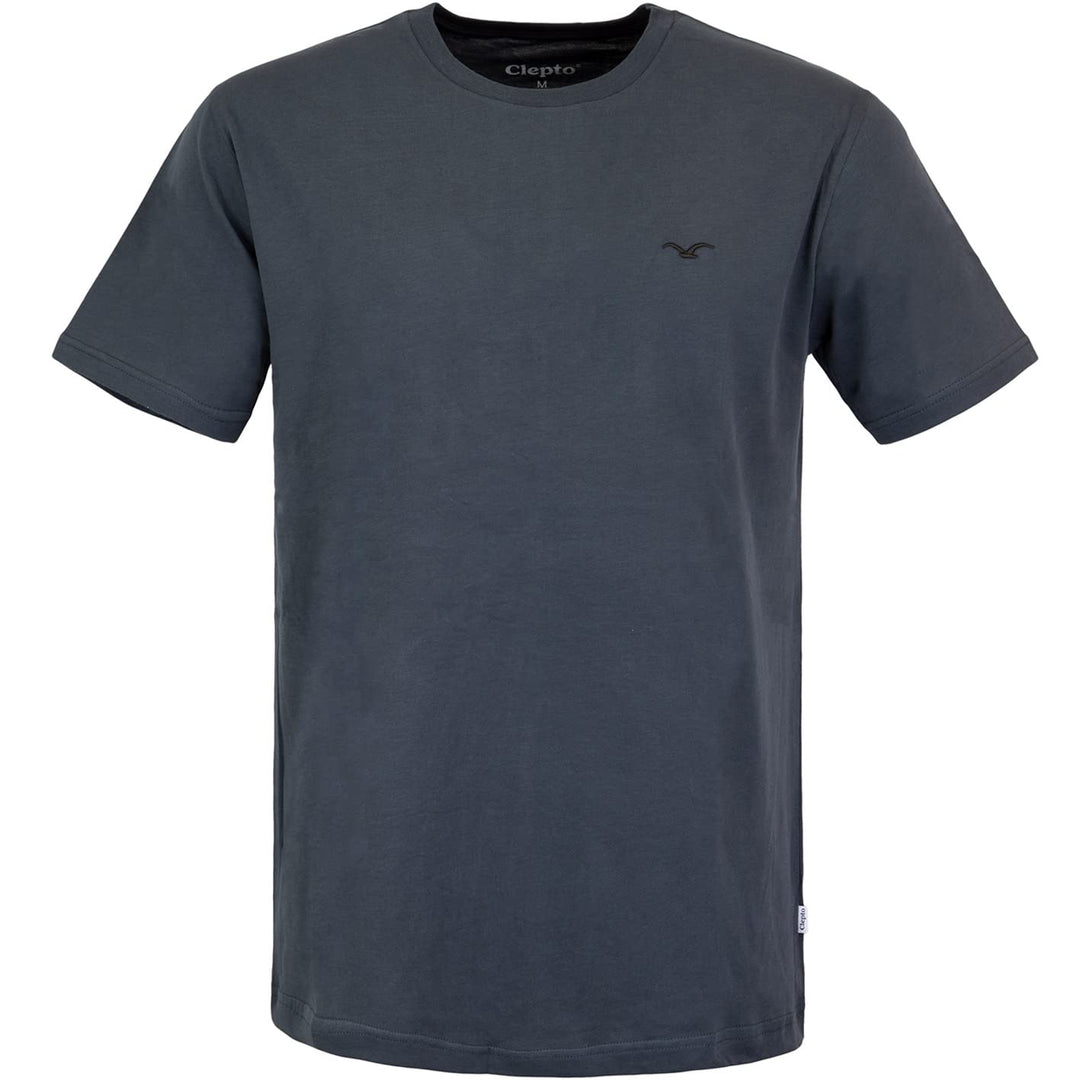 Cleptomanicx Ligull Regular T-Shirt Herren L Blue Graphite, L Blue Graphite