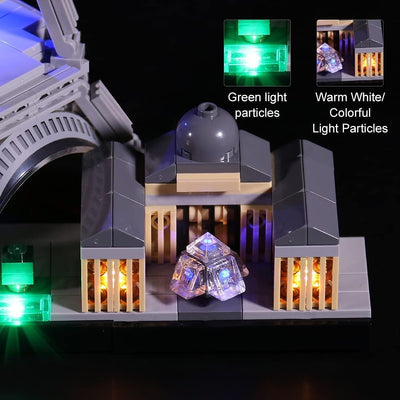 Led Licht Set für Lego Architecture Paris,Dekorations Led Beleuchtungs Set für Lego 21044 Exklusives