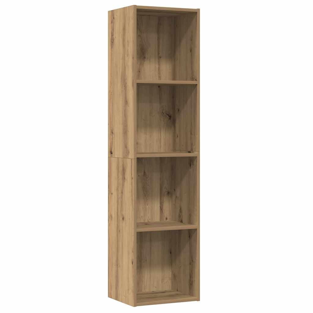 vidaXL Bücherregal/TV-Schrank Altholz-Optik 36x30x143 cm Holzwerkstoff, Bücherregal, Büroregal, Akte