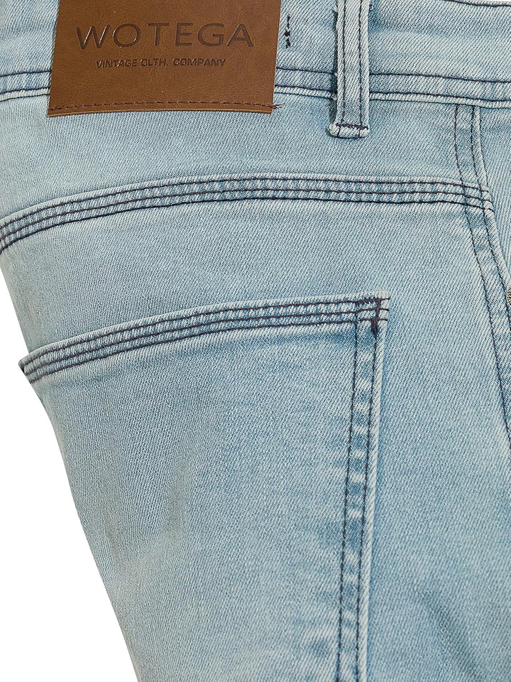 WOTEGA Herren Jeans Alistar Slim Fit 33W / 30L Blau (Cloud Blue 144306), 33W / 30L Blau (Cloud Blue