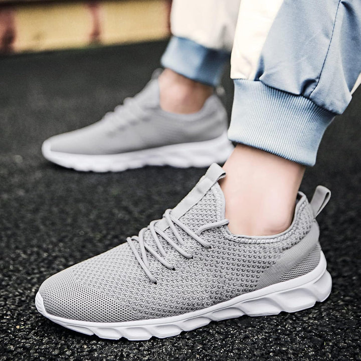 MGNLRTI Herren Sneaker Walkingschuhe Atmungsaktiv Strassenlaufschuhe Leicht Freizeit Sportschuhe für