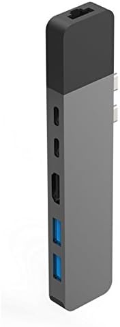 Hyper - HyperDrive NET 6-in-2 Hub für USB-C für MacBook Pro / Air - HDMI 4K60Hz HDR, USB-C 40Gbps 10