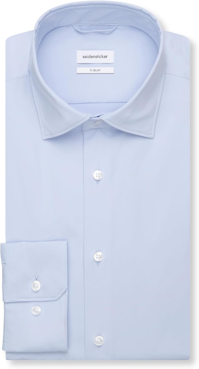 Seidensticker Herren Business-Hemd - Extra Slim Fit - Bügelfrei - Kent-Kragen - Langarm - Baumwollmi