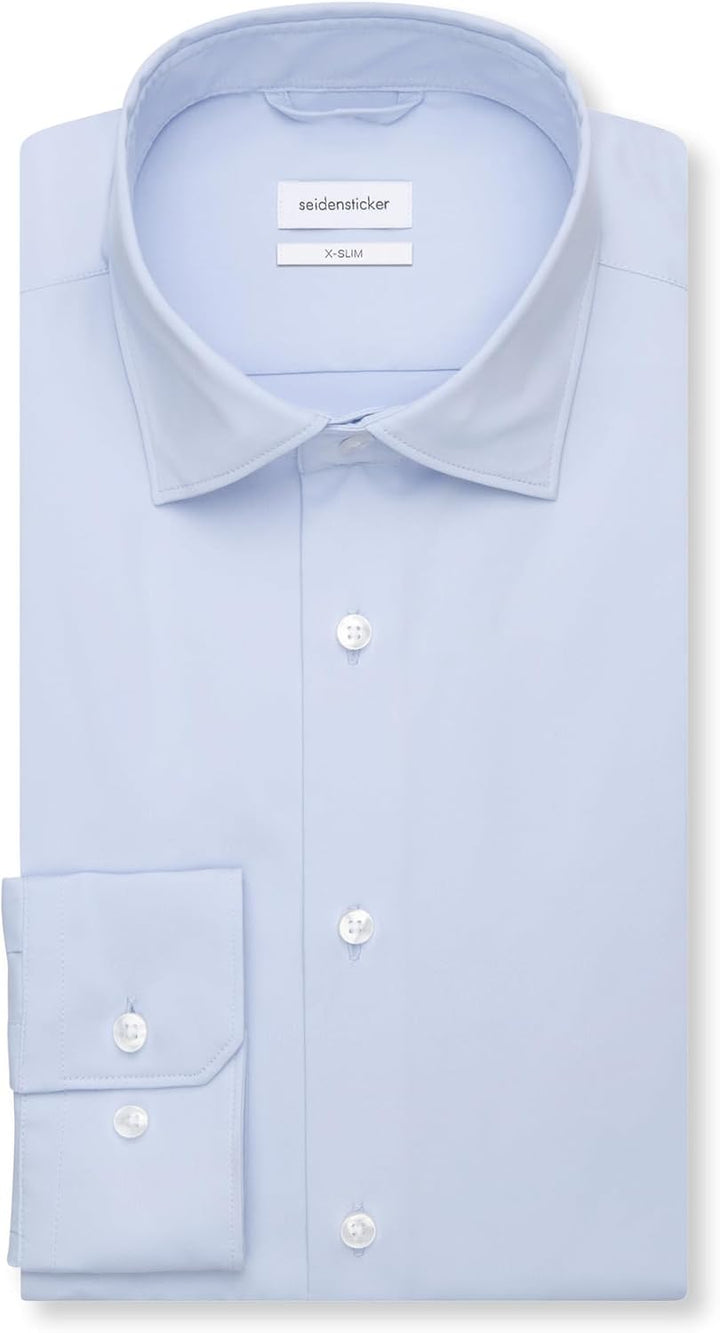 Seidensticker Herren Business-Hemd - Extra Slim Fit - Bügelfrei - Kent-Kragen - Langarm - Baumwollmi