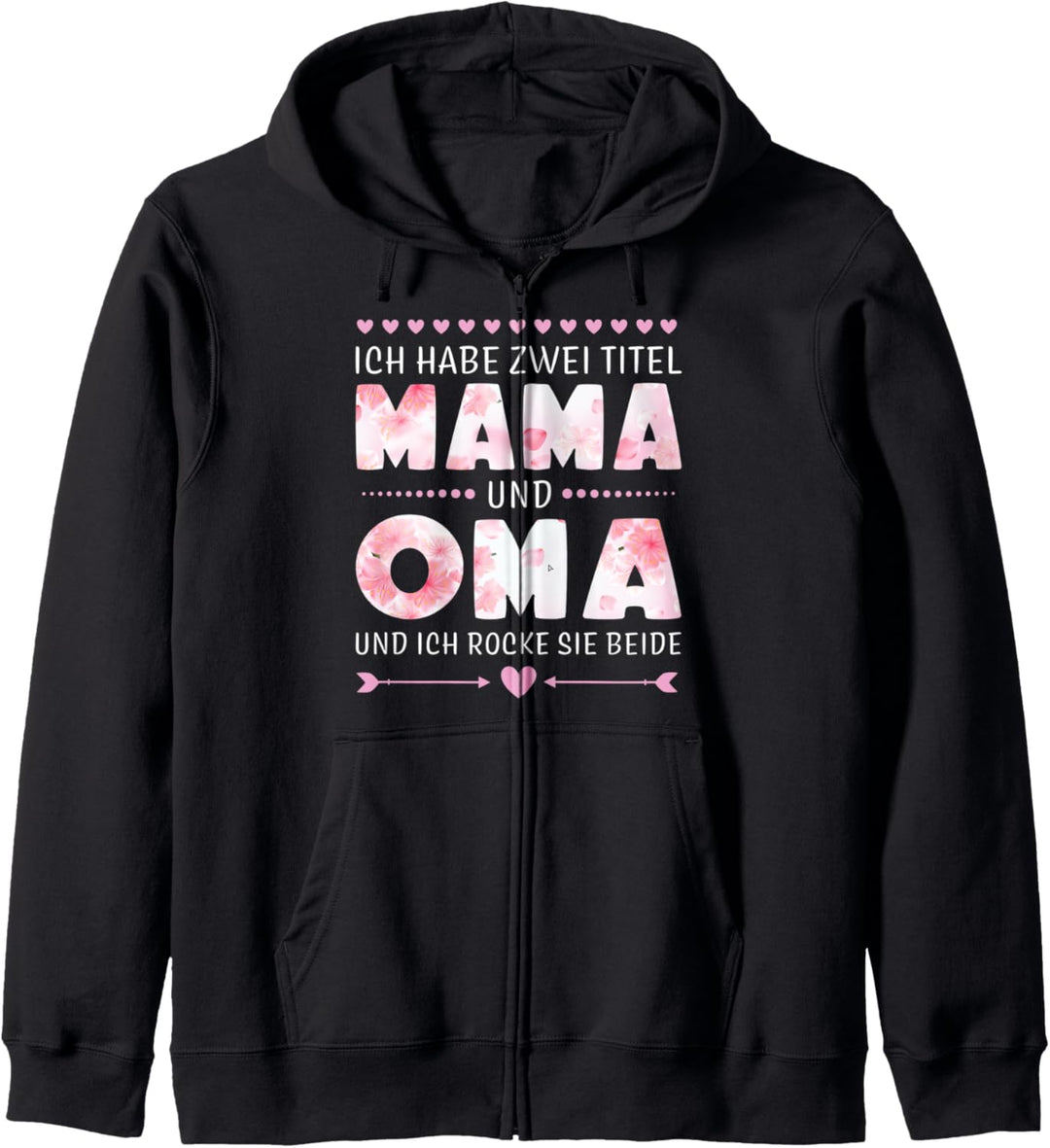 Oma Grossmutter mit Spruch Lustig Damen Frauen Frau Beste Oma Kapuzenjacke