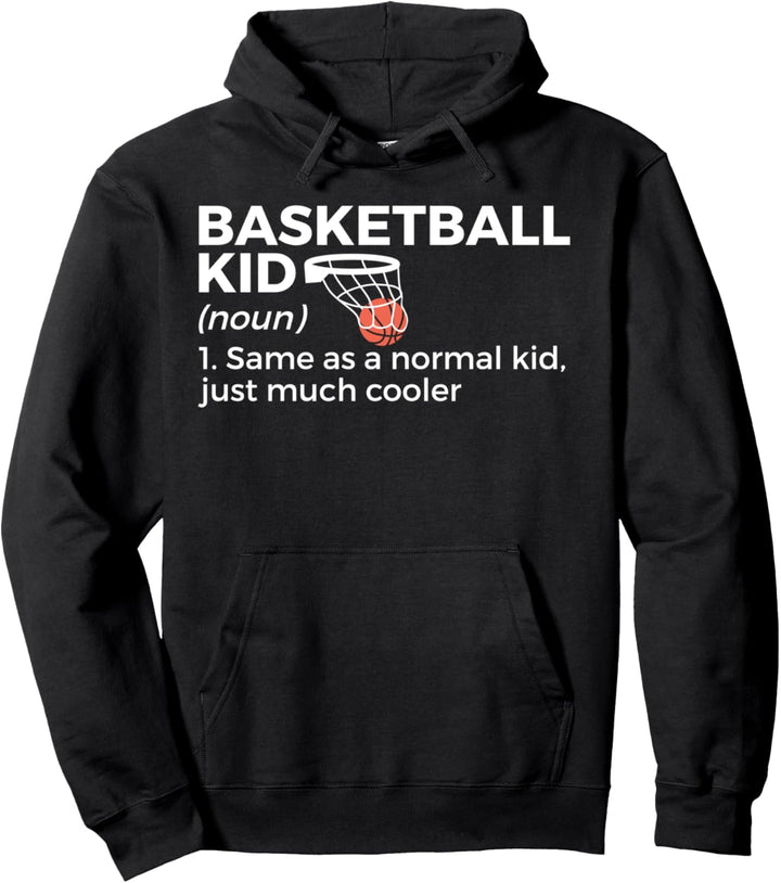 Lustiger Basketballspieler für Kinder Pullover Hoodie