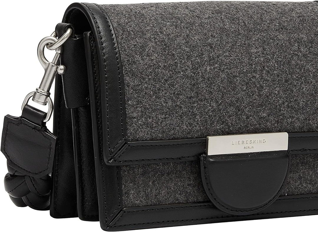 Liebeskind Damen Cher Crossbody S Schwarz, Schwarz