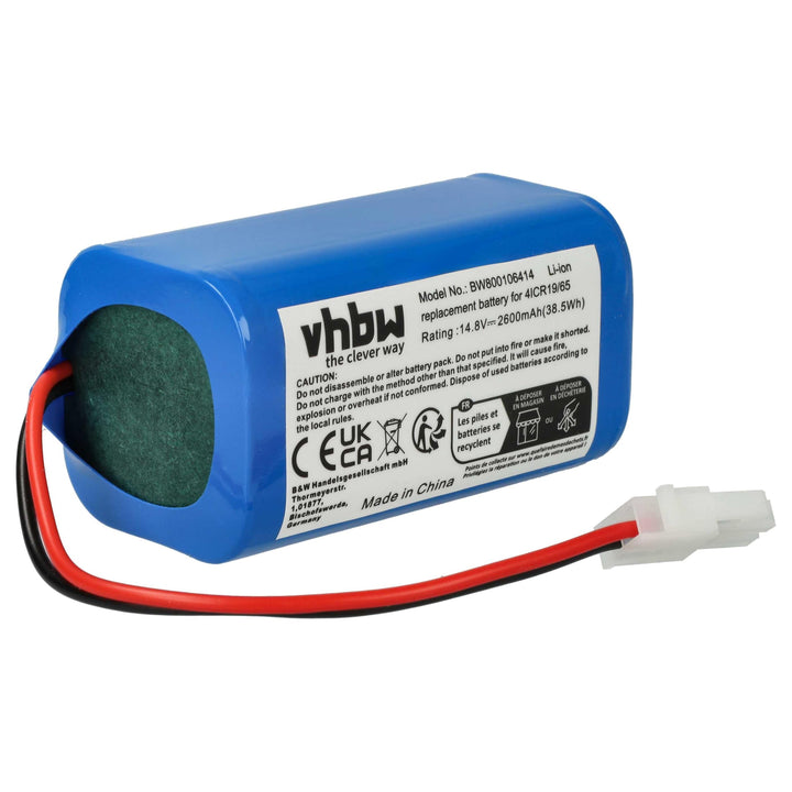 vhbw Akku kompatibel mit Dibea D960, GT200, GT9, V750, V780, V780s, V870 Staubsauger Home Cleaner He