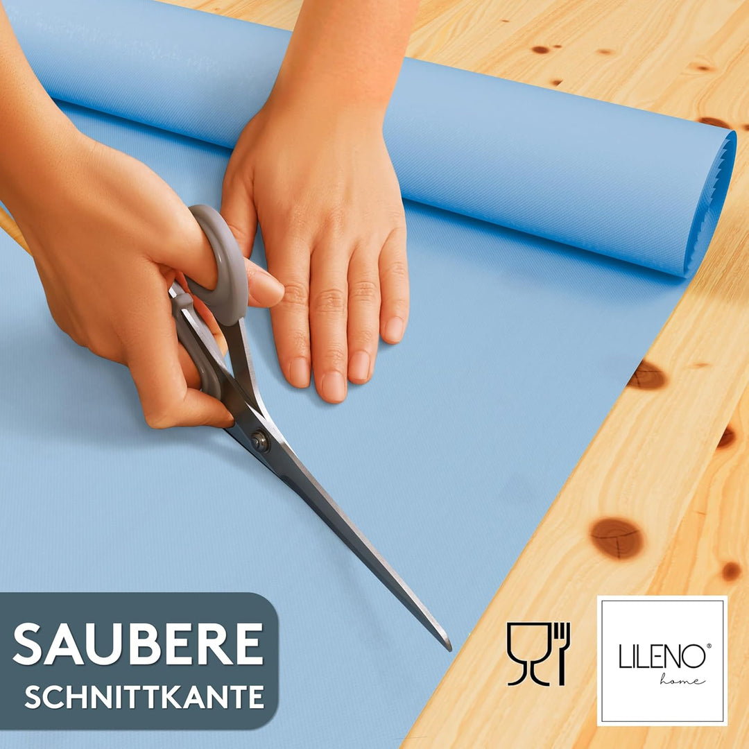 LILENO HOME Tischdeckenrolle 1,10 x 25 m - Tischdecke Hellblau aus Vlies - Stoffähnlich, abwaschbare
