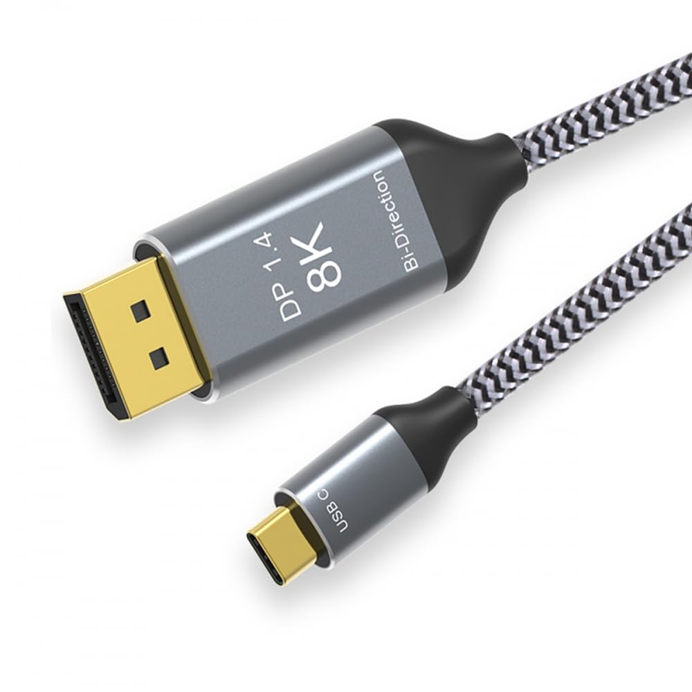 CY Reversibles DisplayPort DP Source zu USB 3.1 Typ C USB-C Displaykabel männlich 8K HDTV Kabel für