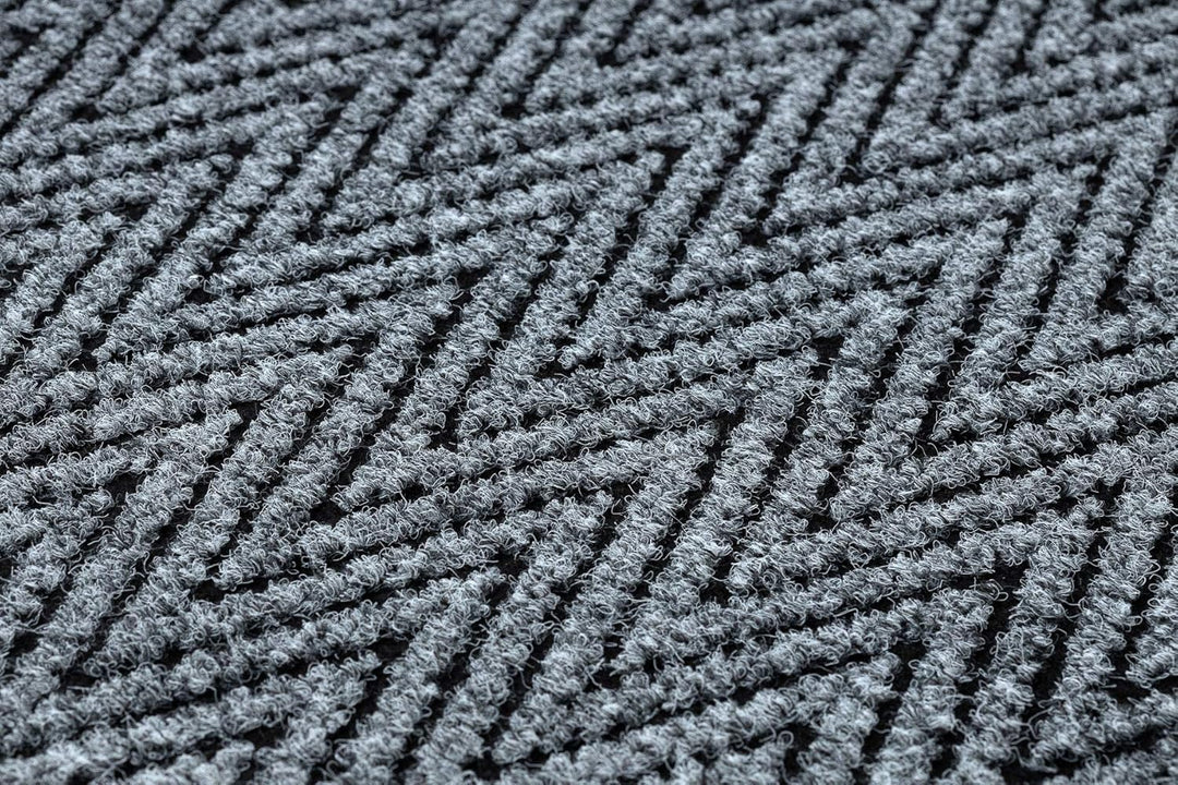 Runner - Türmatte rutschfest Magnus 2954 Zigzag Outdoor, Indoor Grau 100x100 cm MAGNUS Grau 100 x 10