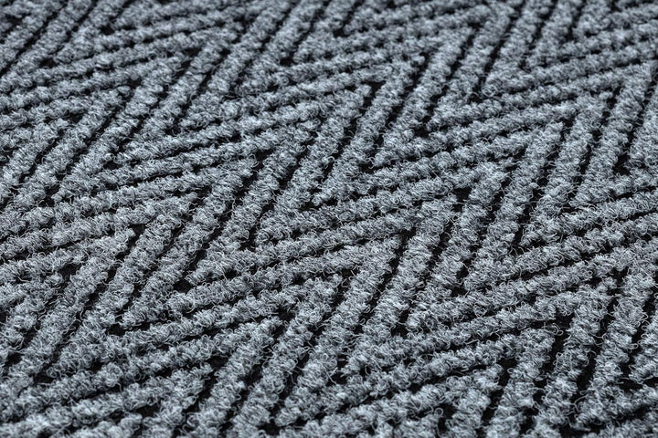 Runner - Türmatte rutschfest Magnus 2954 Zigzag Outdoor, Indoor Grau 100x100 cm MAGNUS Grau 100 x 10