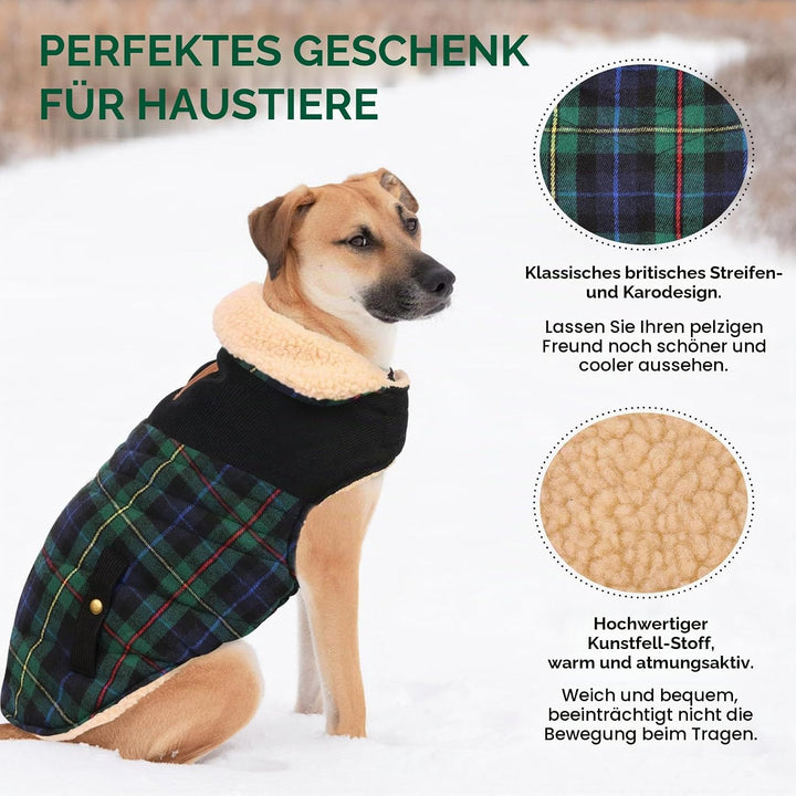 CITÉTOILE Warme Hundemantel Fleece, Wintermantel Winterjacken für Kleine/Grosse/Mittlere Hunde, Hund