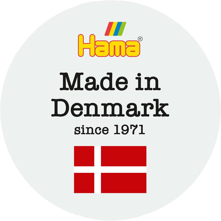 Hama Perlen 211-90 Bügelperlen XXL Dose mit ca. 13.000 bunte Midi Bastelperlen mit Durchmesser 5 mm