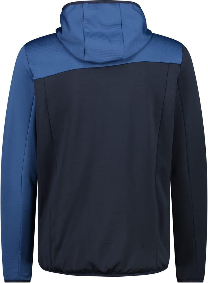 CMP Herren Hoodie Jacke Fleecejacke Fleecepullover, black blue